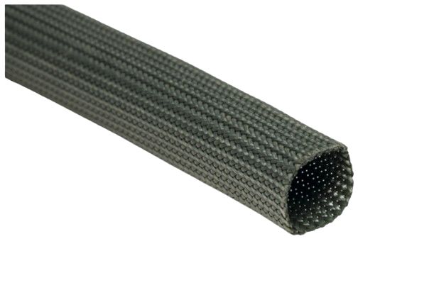 HellermannTyton Expandable Braided PMPI Green Cable Sleeve, 20mm Diameter, 50m Length, Helagaine Series