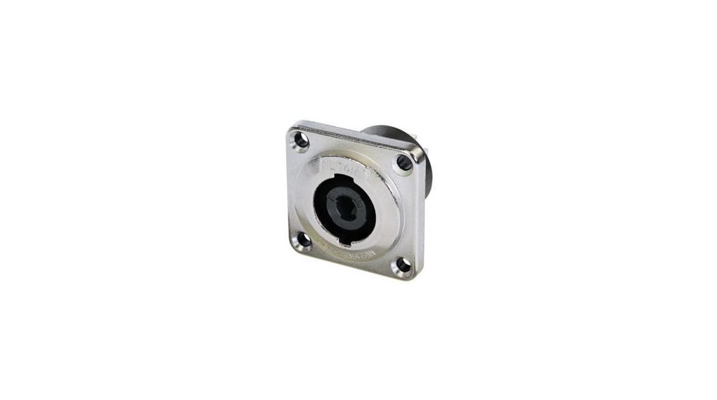Neutrik NLT4MPXX Panel Mount Loudspeaker Connector Plug, 4 Way, 30A, Tab Termination
