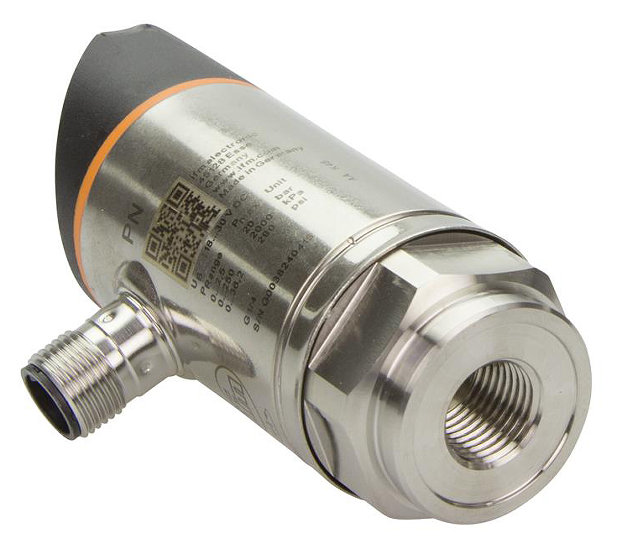 ifm electronic Pressure Sensor, 0bar Min, 25bar Max, Analogue + PNP-NO/NC Programmable Output, Relative Reading