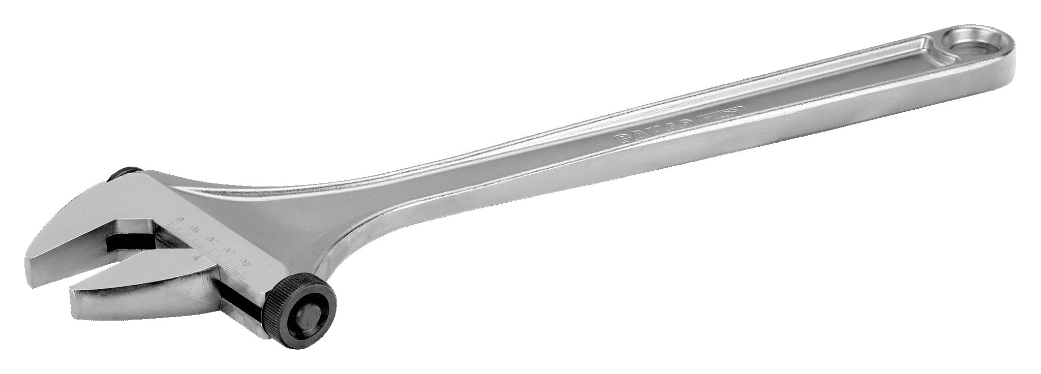 Bahco Adjustable Spanner, 500 mm Overall, 62mm Jaw Capacity, Metal Handle