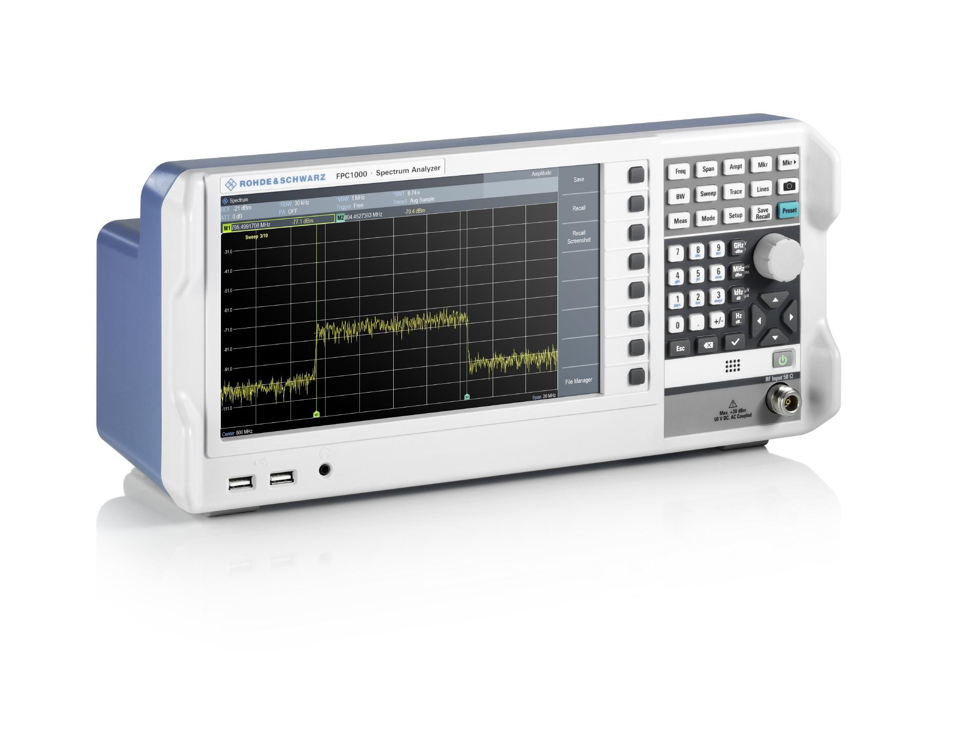 Rohde & Schwarz FPC1000 Desktop Spectrum Analyser, 3MHz