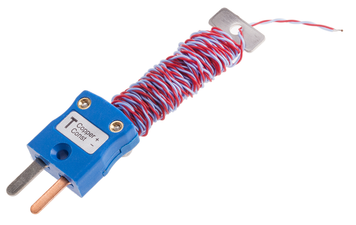RS PRO Type T Exposed Junction Thermocouple 2m Length, 1/0.2mm Diameter → +220°C
