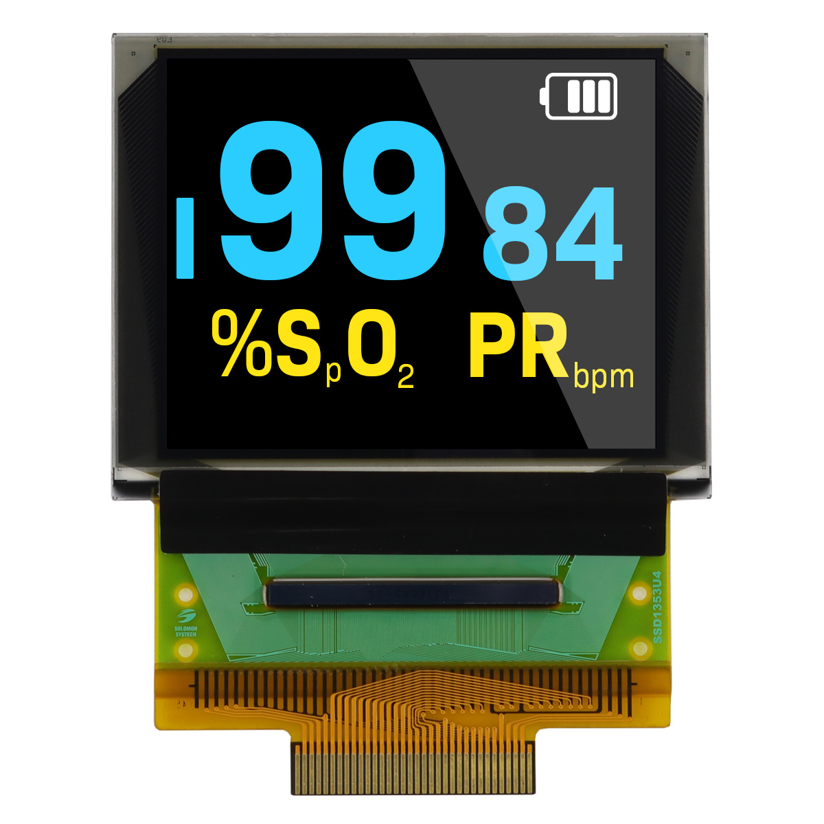 NEWHAVEN DISPLAY INTERNATIONAL 1.8in Full Colour Passive matrix OLED Display 160 x 128pixels PCB Mount Parallel, SPI