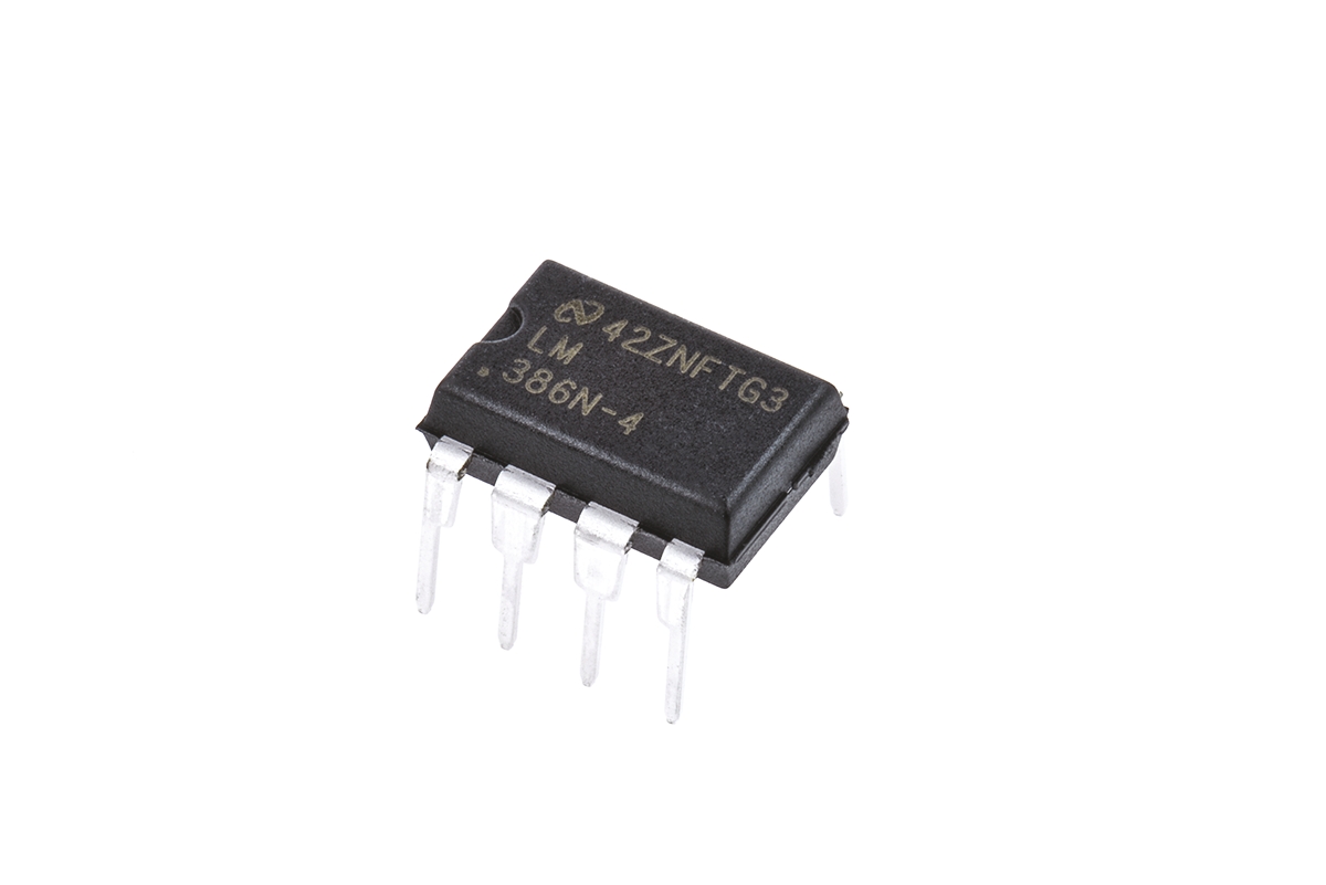 Texas Instruments,1W, 8-Pin MDIP LM386N-4/NOPB
