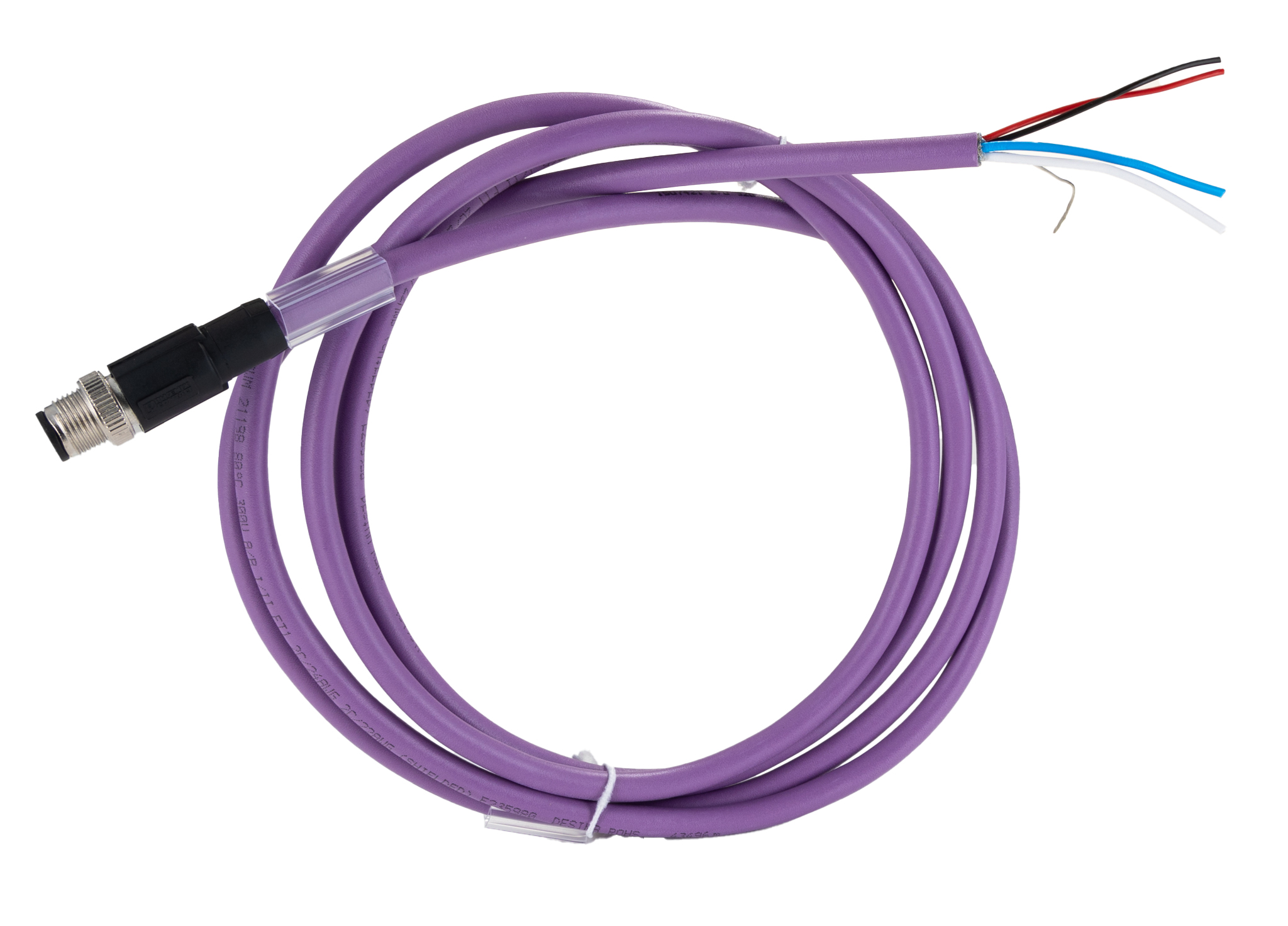 Phoenix Contact Control Cable, 5 Cores, 2 x 0.25 mm² 24 AWG, Screened, 2 m, Red Polyethylene Sheath