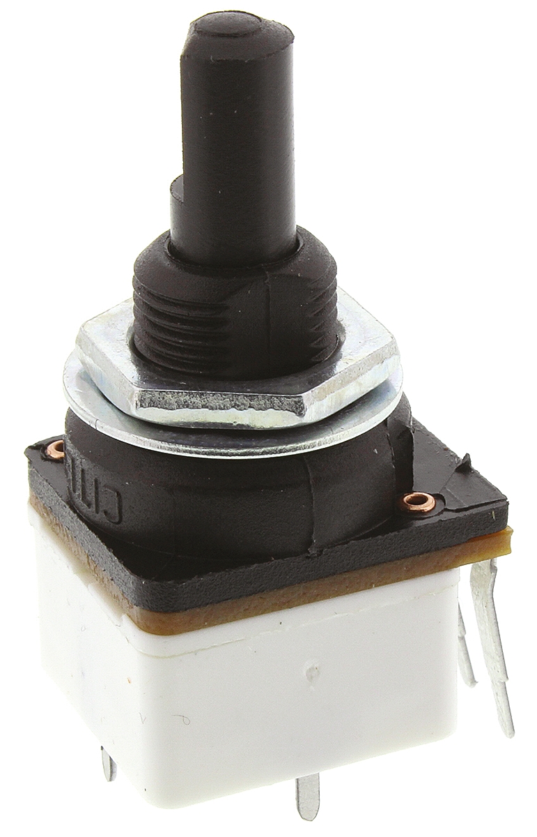 TE Connectivity 17P 10kΩ Rotary Potentiometer 1-Gang, Panel Mount (Through Hole), 17PCSA103MC19P