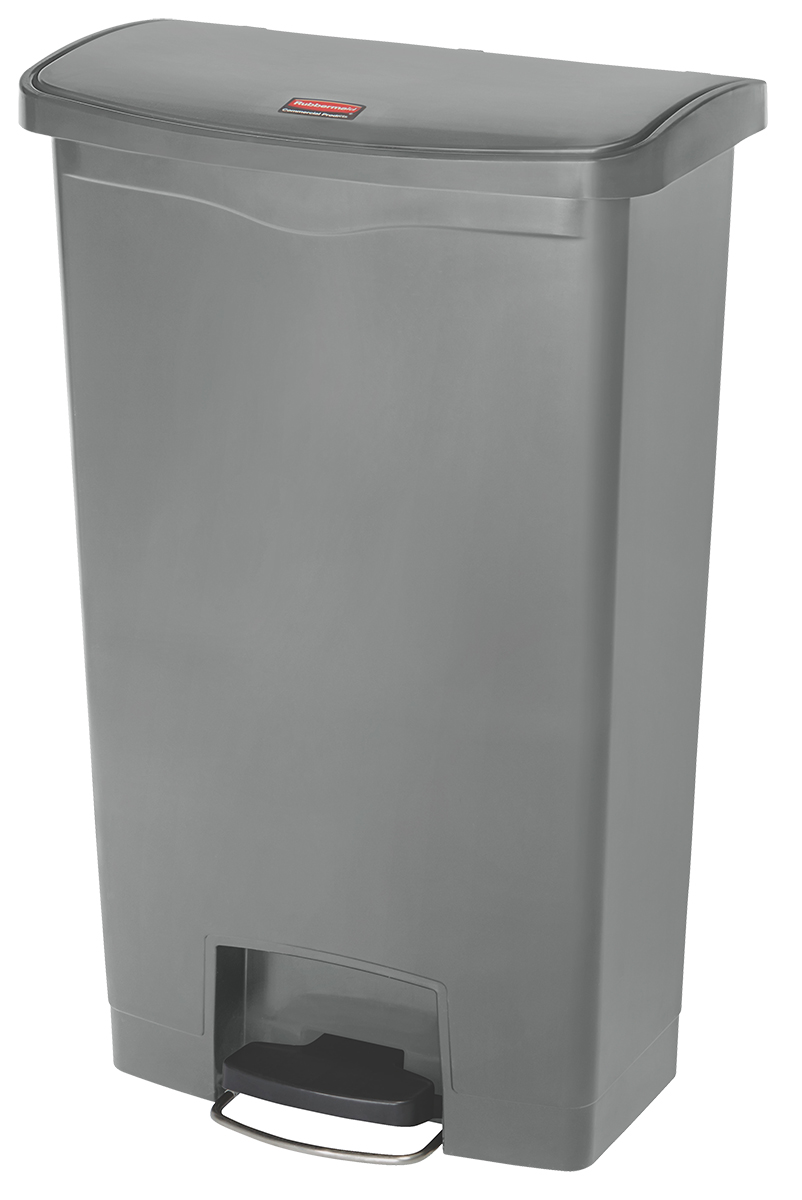 Rubbermaid Commercial Products Slim Jim 68L Grey Pedal Polyethylene Waste Bin