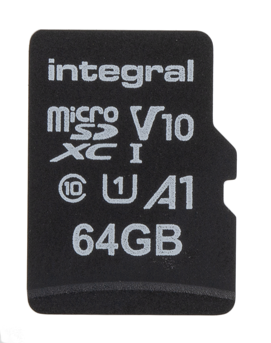 Integral Memory 64 GB MicroSDXC Micro SD Card, Class 10, UHS-1 U1