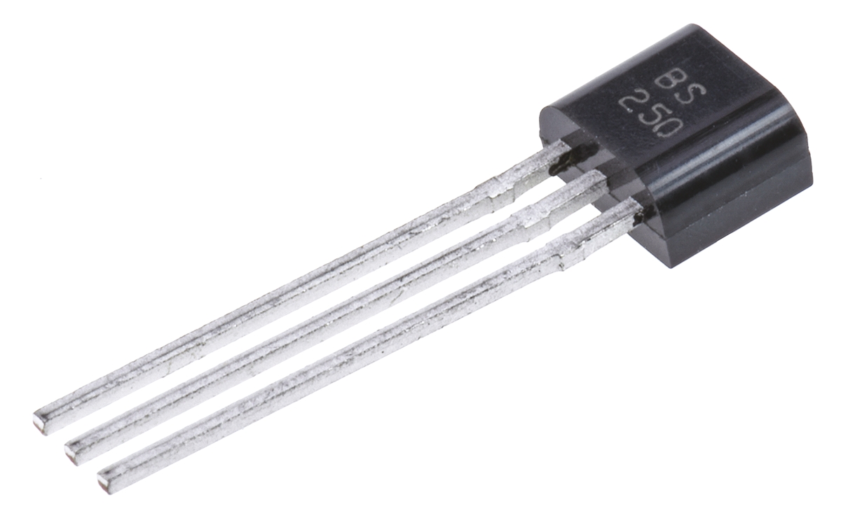 DiodesZetex BS250P Type P-Channel MOSFET, 230 mA, 45 V Enhancement, 3-Pin E-Line