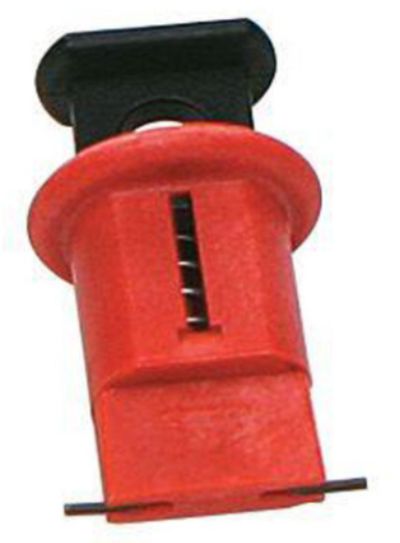 RS PRO Black, Red 1-Lock ABS, Nylon, Steel Miniature Circuit Breaker Lockout, 7.25mm Shackle