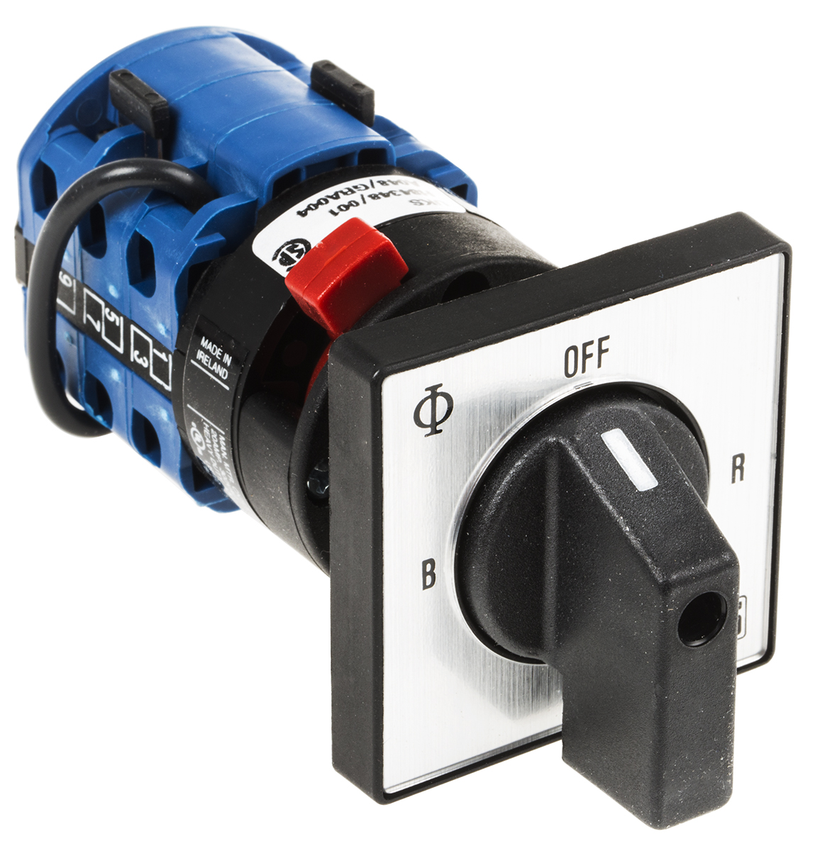 Kraus & Naimer, SP 4 Position 45° Ammeter Cam Switch, 20A