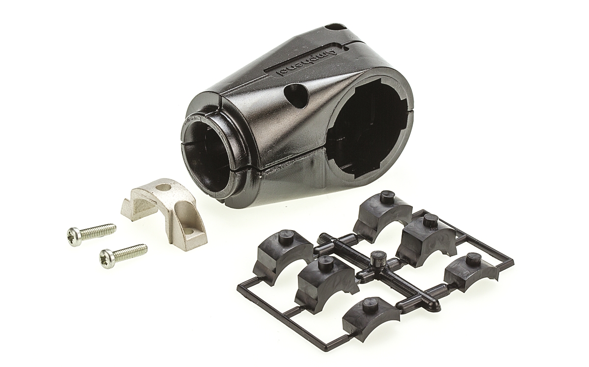 Amphenol Socapex, SL 61Size 30 Right Angle Circular Connector Backshell, For Use With SL1 Series