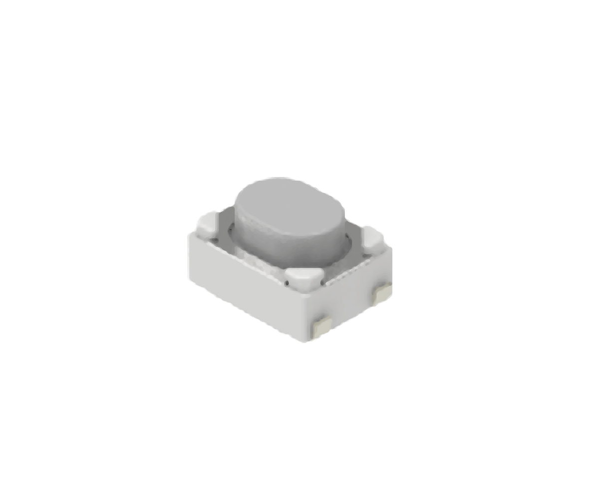 Alps Alpine Black Button Tactile Switch, SPST 50 mA 0.7mm Surface Mount