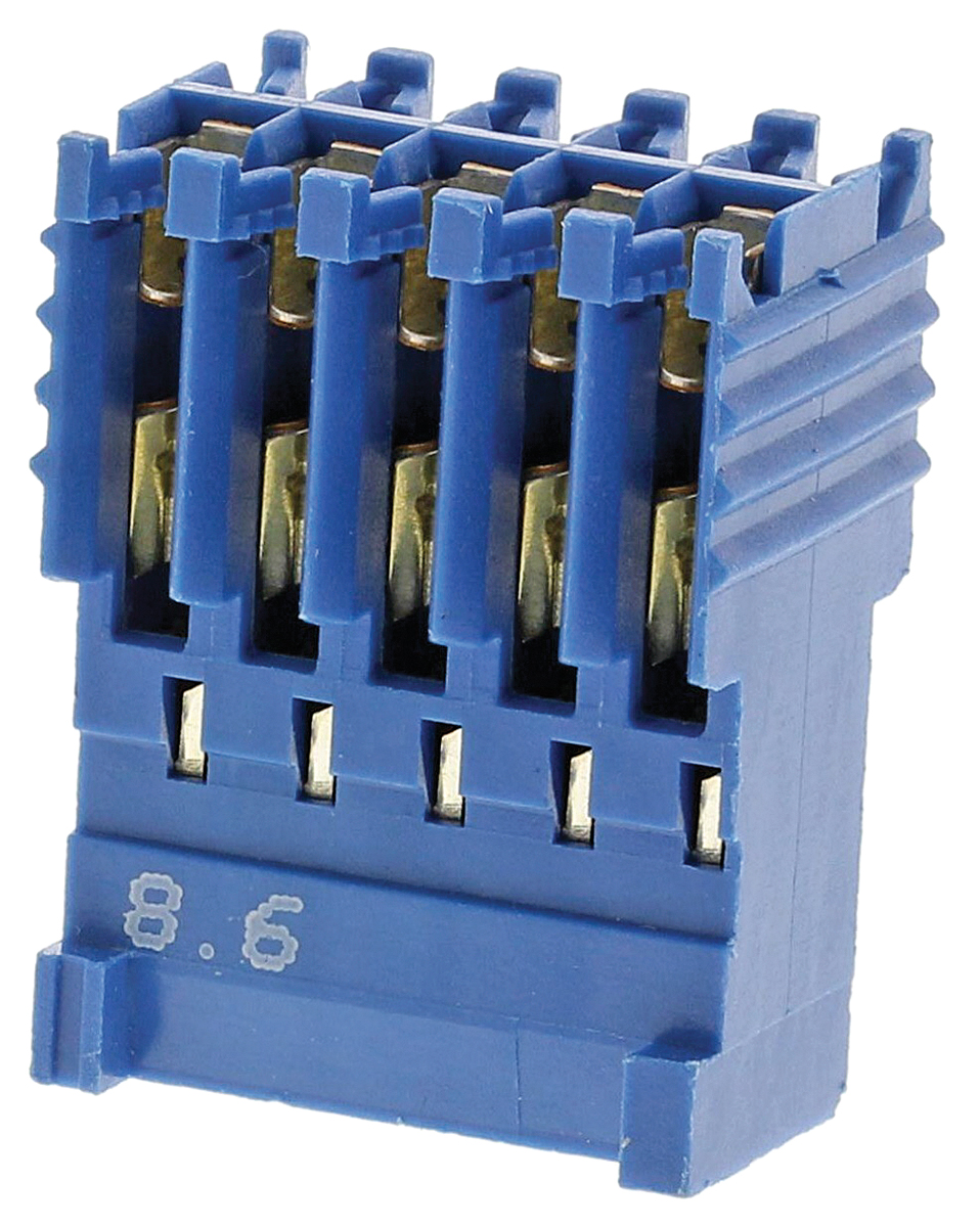 TE Connectivity, AMPMODU HE14 Female Connector Housing, 2.54mm Pitch, 10 Way, 2 Row