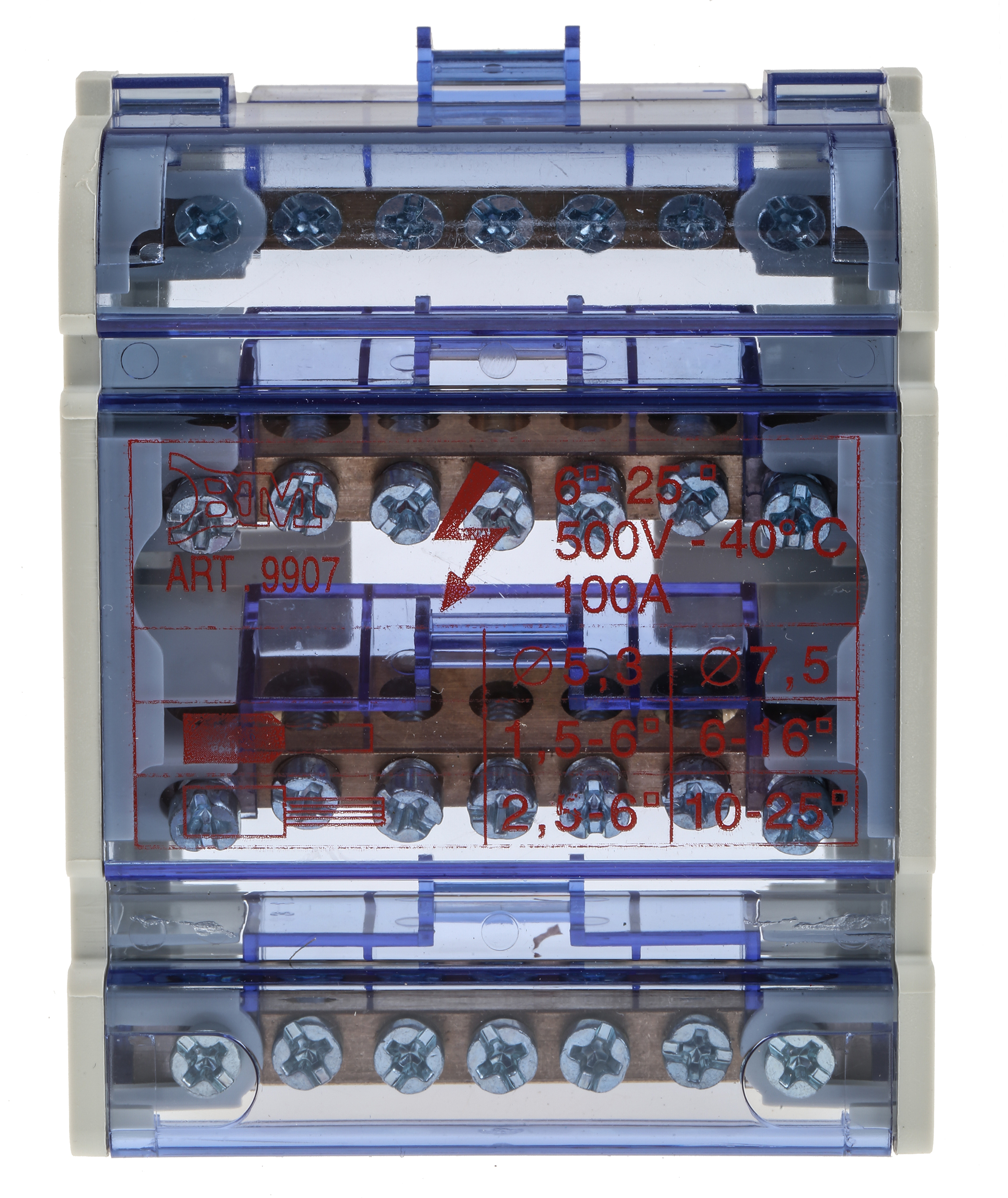RS PRO Distribution Block, 100A, 500 V