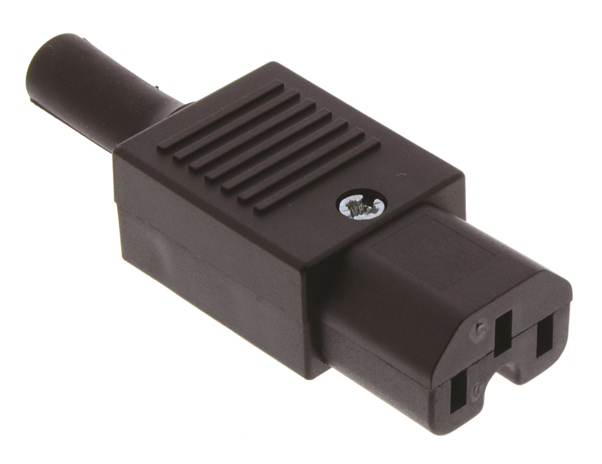 Bulgin C15 Cable Mount IEC Connector Socket, 10A, 250 V