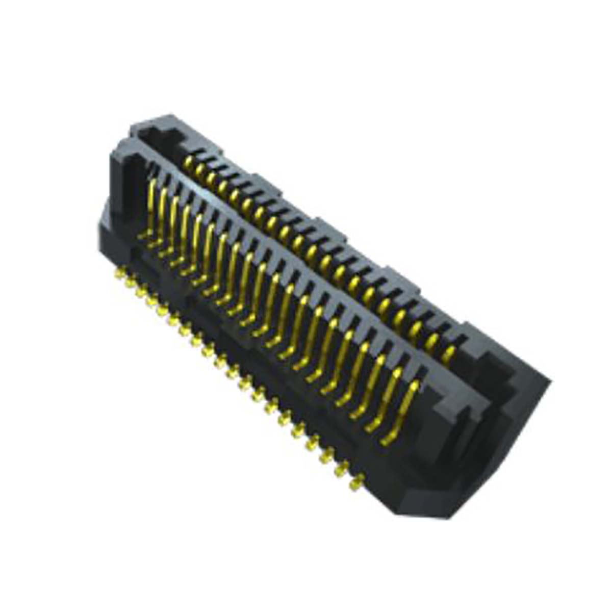 Samtec LSS Series Vertical Surface PCB Header, 10 Contact(s), 0.635 mm Pitch, 2 Row, Shrouded