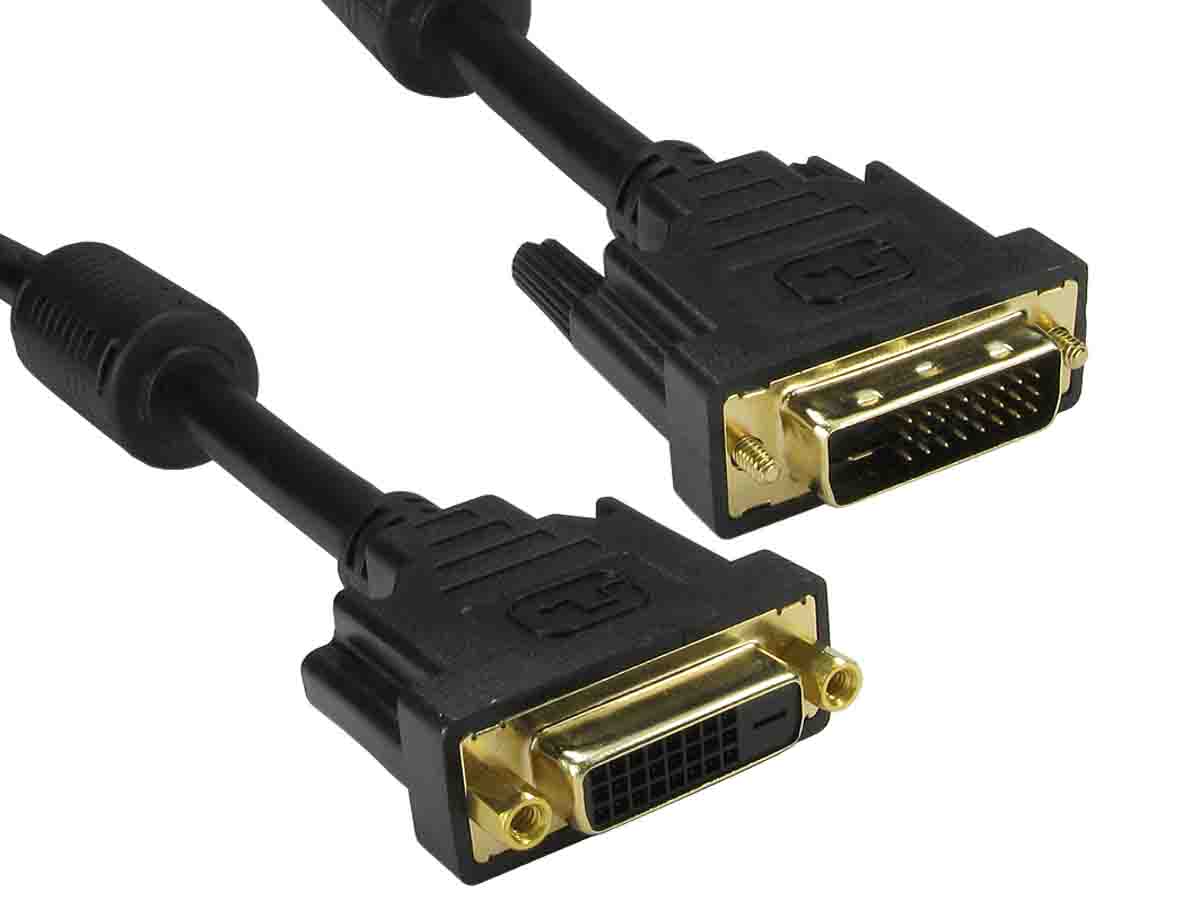 RS PRO, Male DVI-D Dual Link to Female DVI-D Dual Link  Cable, 5m