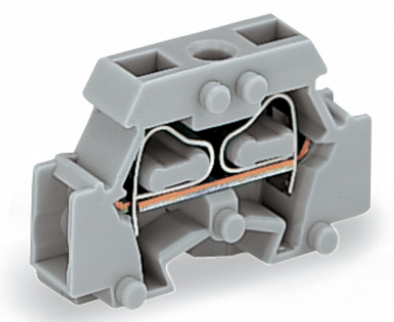 WAGO 261-411 261 Series Grey, 2.5mm², 1-Level, Cage Clamp Termination