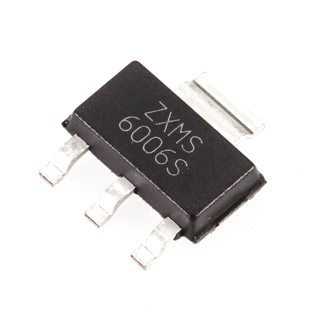 DiodesZetex IntelliFET Type N-Channel MOSFET, 2.8 A, 60 V Enhancement, 4-Pin SOT-223 ZXMS6006SGTA