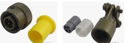 Souriau Sunbank by Eaton, 851, Copper Alloy 4 Way Cable Mount MIL Spec Circular Connector Plug, Pin Contacts,Shell Size