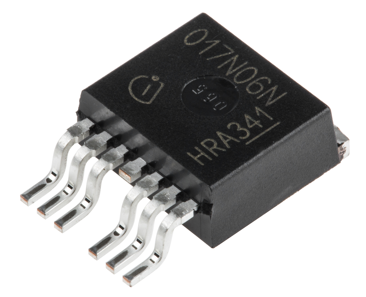Infineon OptiMOS 3 Type N-Channel MOSFET, 180 A, 60 V Enhancement, 7-Pin TO-263