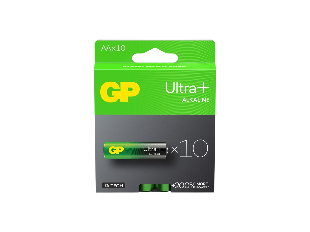 Gp Batteries GP Batteries Ultra Plus Alkaline Manganese Dioxide AA Battery 1.5V