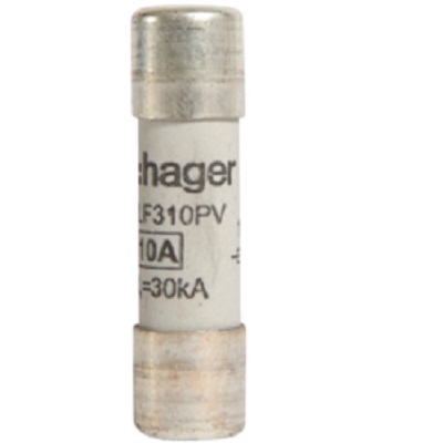 Hager 10A Cartridge Fuse, 10 x 38mm