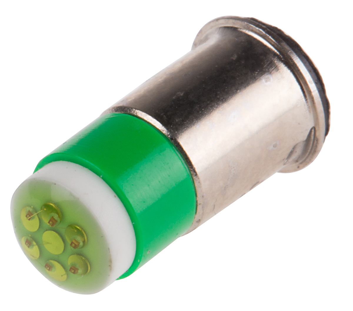 RS PRO Green LED Indicator Lamp, 28V dc, Midget Flange Base, 6mm Diameter, 35mcd