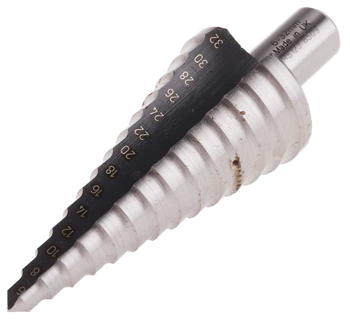 RS PRO HSS Step Drill Bit 6mm x 30mm