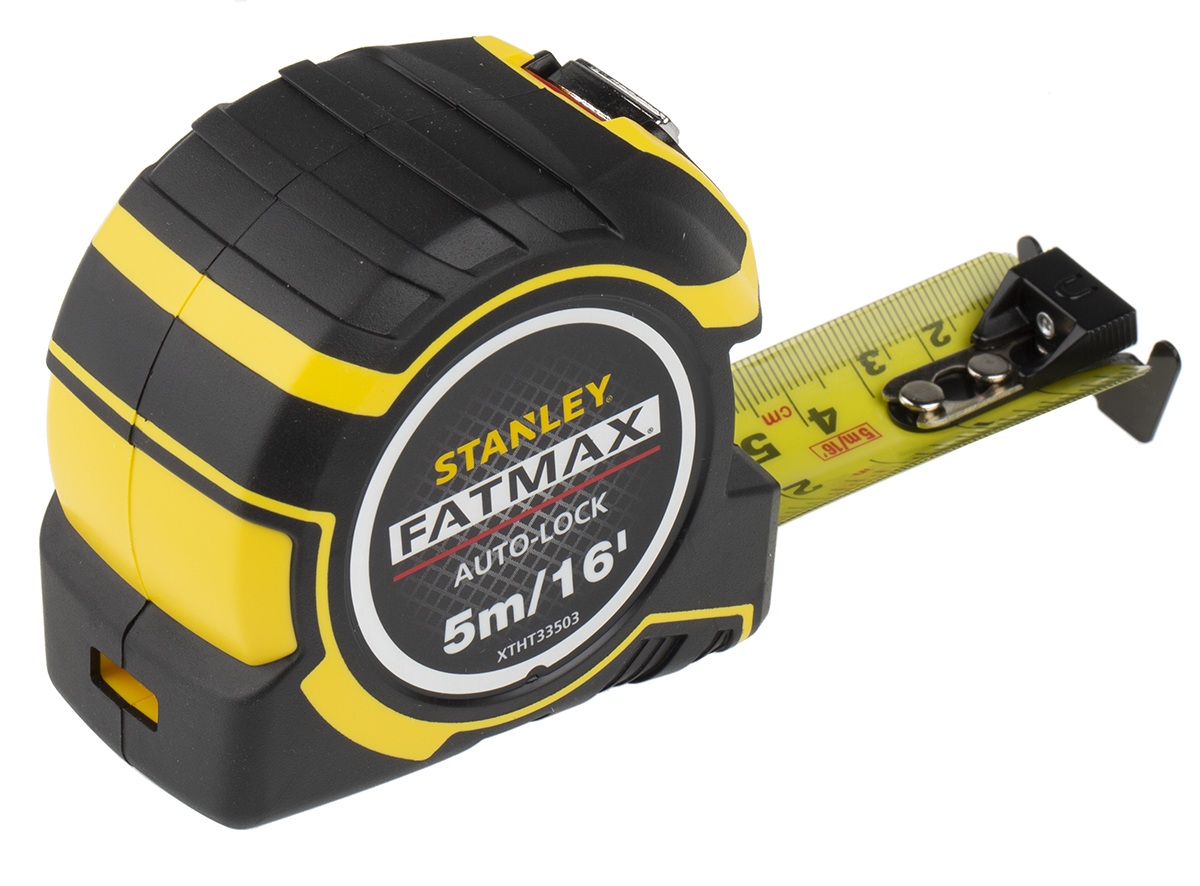 Stanley FatMax 5m Tape Measure, Metric & Imperial, With RS Calibration