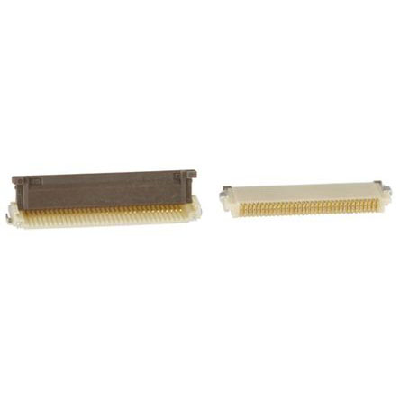 Hirose, FH12 0.5mm Pitch 34 Way Right Angle Female FPC Connector, ZIF Bottom Contact