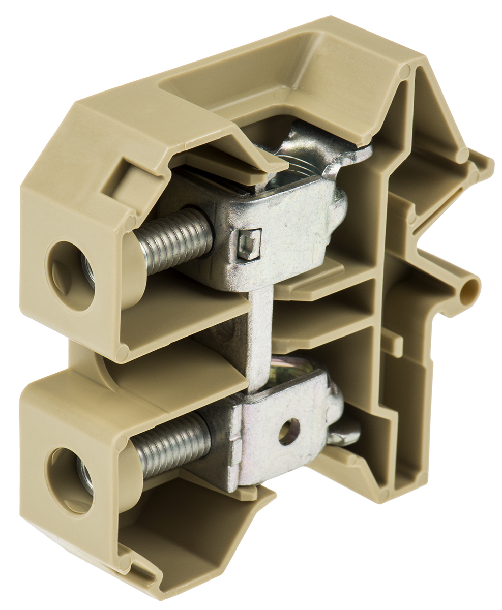 Weidmuller 0550660000 SAK Series Beige, Yellow, 50mm², Single-Level, Screw Termination