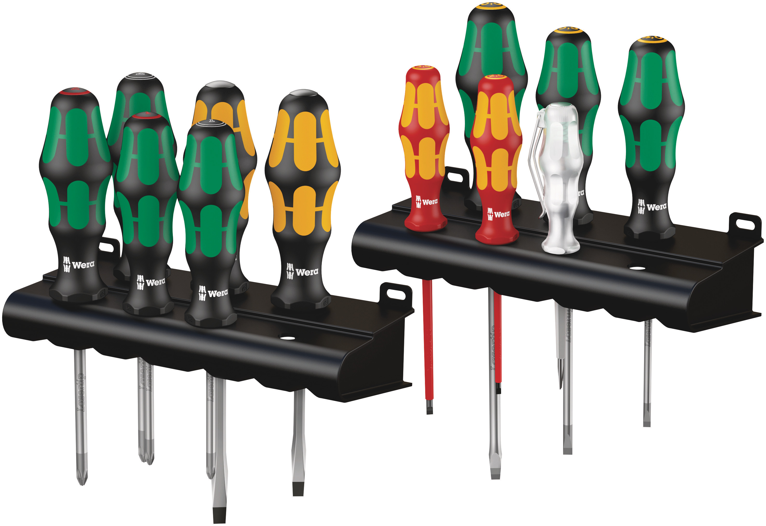 Wera Phillips; Pozidriv; Slotted Insulated & Standard Screwdriver Set, 12-Piece