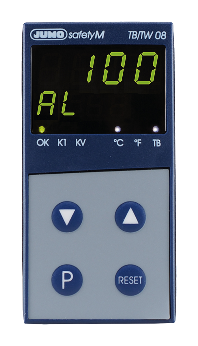 Jumo TB/TW 08 Temperature Limiter, 96 x 48mm 1 Input, 3 Output Analogue, 110 → 240 V ac Supply Voltage