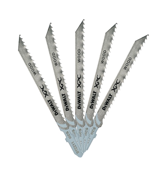 DeWALT Multiple Materials 75mm Cutting Length Jigsaw Blade, Pack of 5