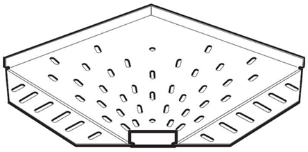 Legrand Light Duty 90° Flat Bend Stainless Steel Cable Tray Accessory, 100 mm Width, 12mm Depth