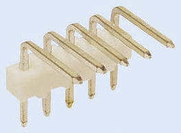 Molex KK 254 Series Right Angle Through Hole Pin Header, 9 Contact(s), 2.54 mm Pitch, 1 Row, Unshrouded