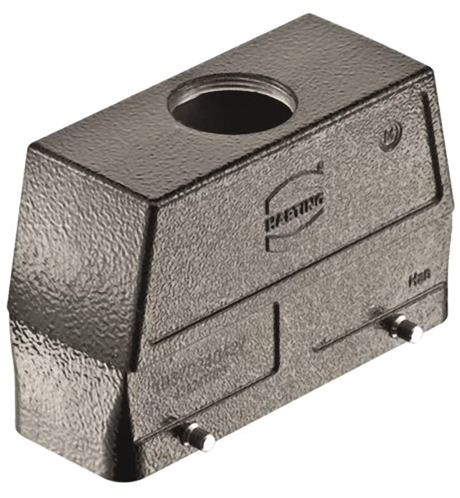 HARTING Han M Heavy Duty Power Connector Hood, M40 Thread, Top Entry