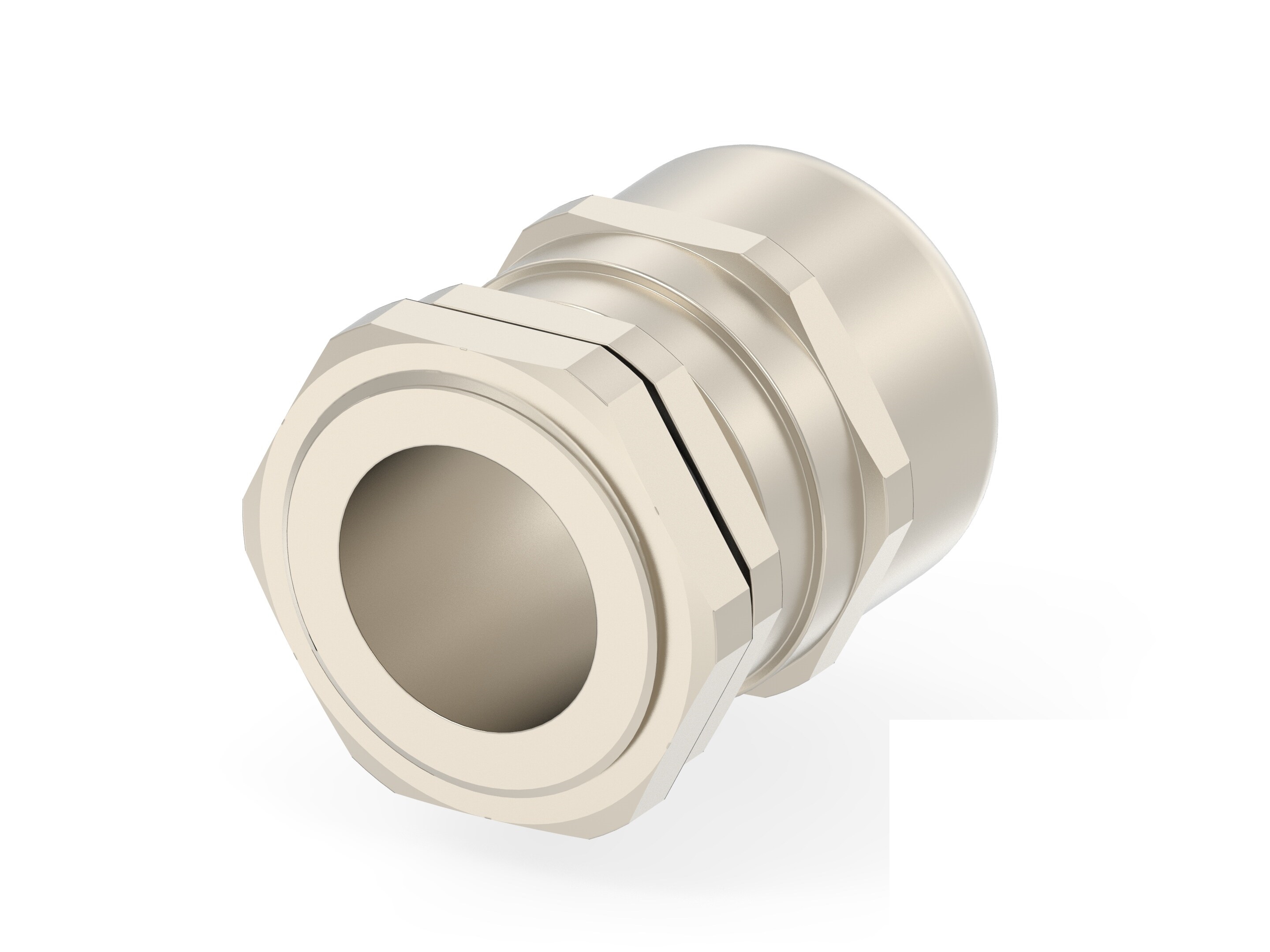 Entrelec 1SNG Series Brass Brass, CR, NBR, PA 6 Cable Gland, M32 Thread, 15mm min., 21mm max., IP66, IP68