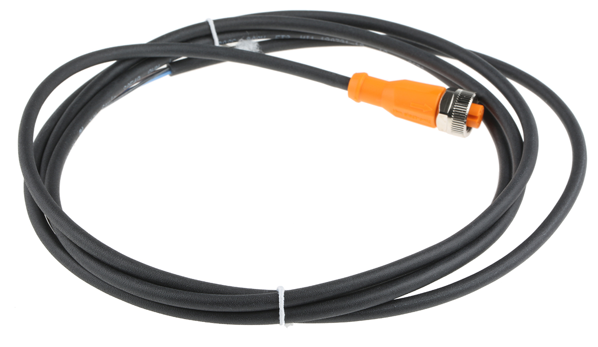 ifm electronic Female 4 way M12 to Unterminated Sensor Actuator Cable, 2m