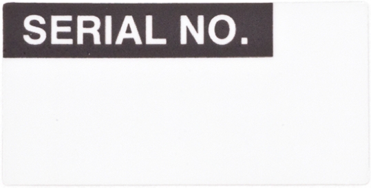 Brady Adhesive Pre-Printed Adhesive Label. Quantity: 120