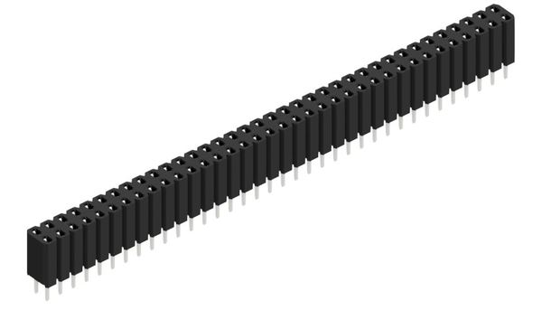 Fischer Elektronik BL Series Straight Through Hole PCB Connector, 72 Contact(s), 2.54 mm Pitch, 2 Row, Shrouded