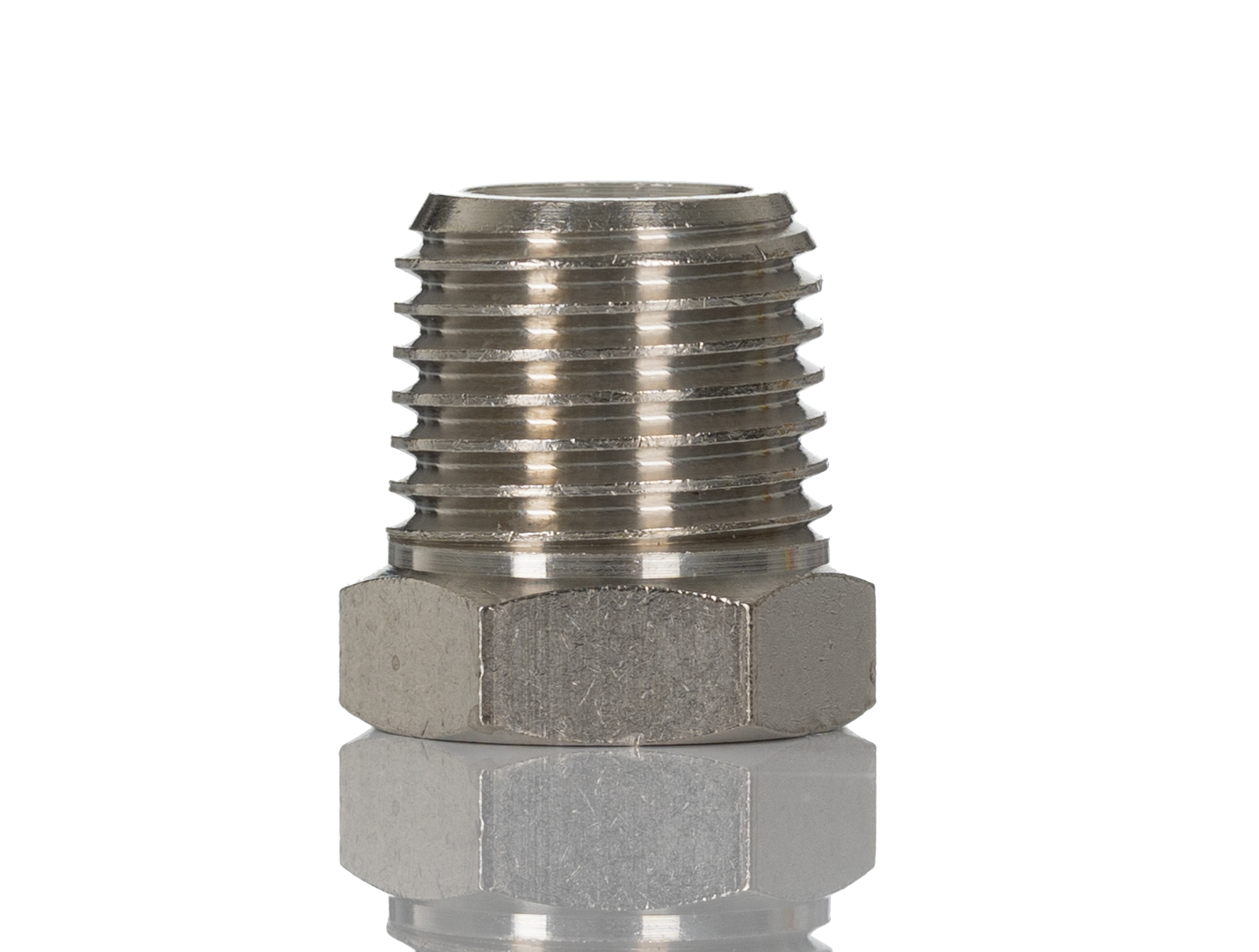 SMC Straight Threaded Adaptor, R 1/4 Male to R 1/8 Female, Threaded Connection Style