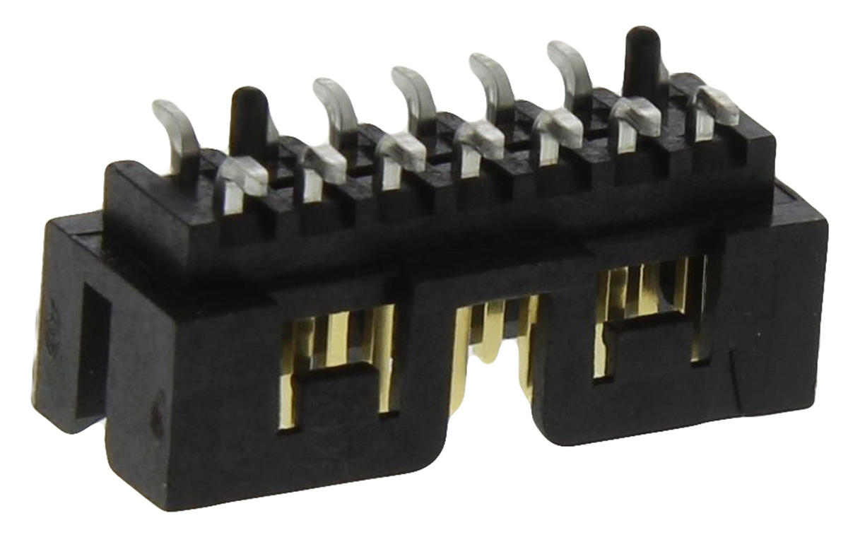 Molex Milli-Grid Series Straight Surface PCB Header, 14 Contact(s), 2 mm Pitch, 2 Row, Shrouded
