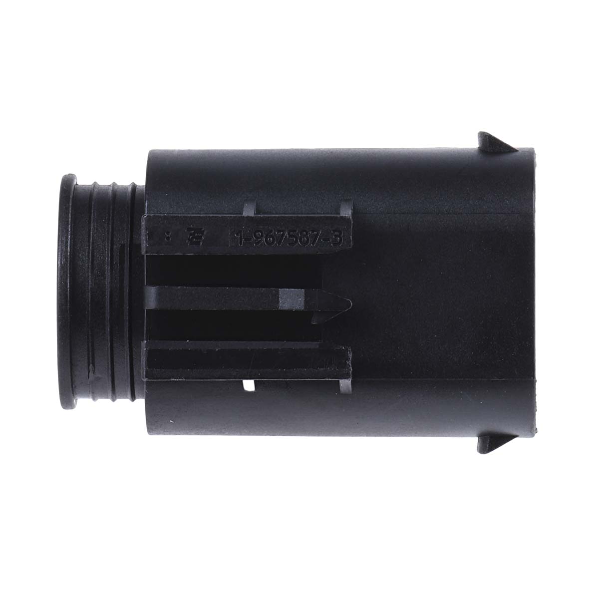 TE Connectivity, Micro Quadlok System Automotive Connector Plug Natural Cable Mount 6 Way 1-967587-3