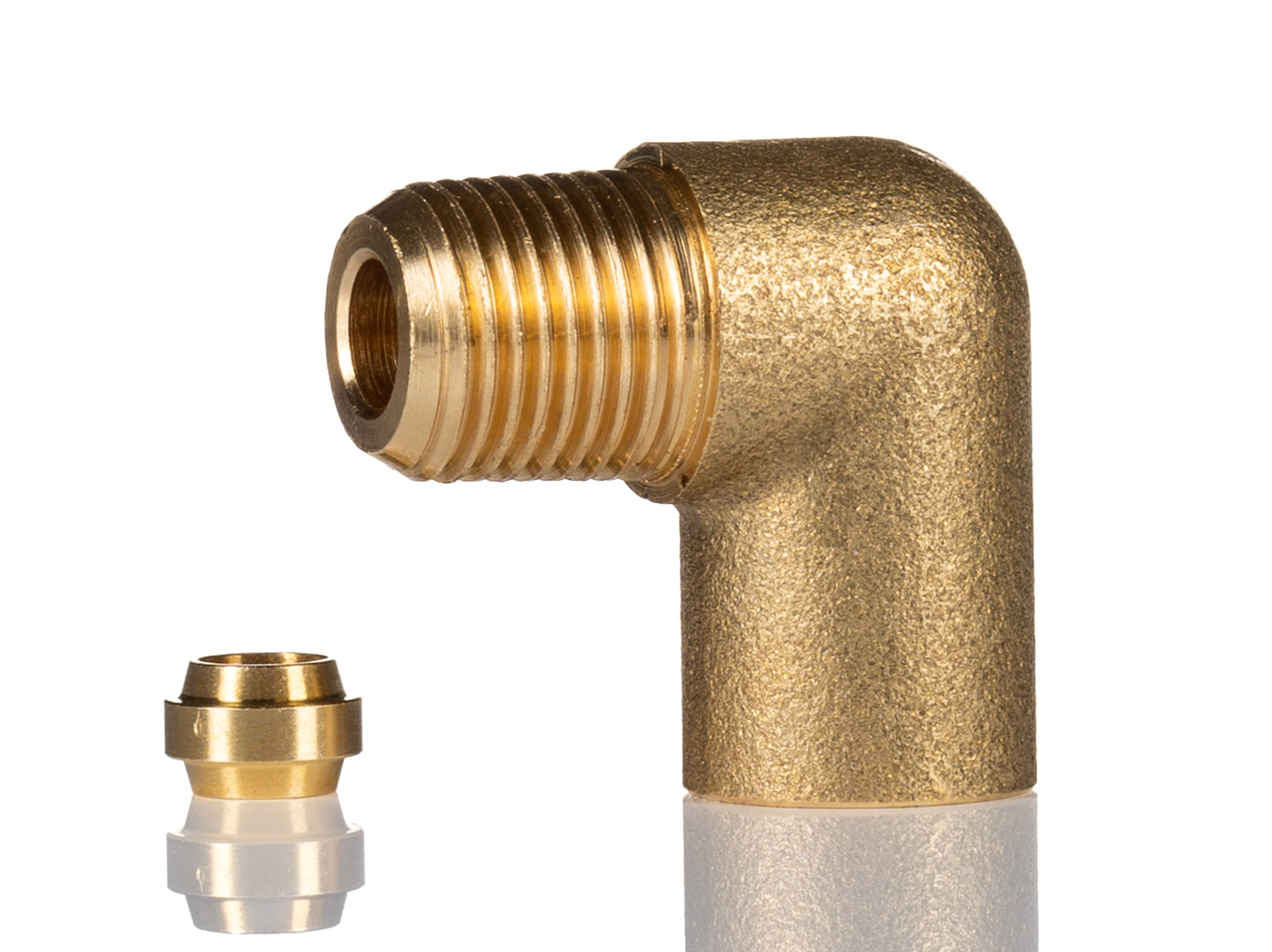 Norgren Enots 36 Series Elbow Threaded Adaptor, R 1/8 Male to Push In 4 mm, Threaded-to-Tube Connection Style