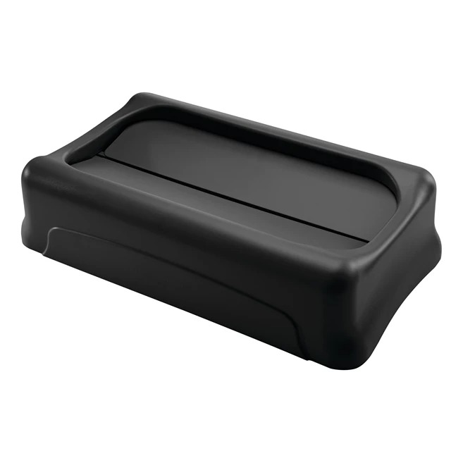 Rubbermaid Commercial Products Black Plastic Waste Bin Lid for Waste Bin, 127mm