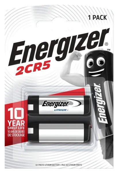 Energizer Lithium Manganese Dioxide 6V, 2CR5 Battery