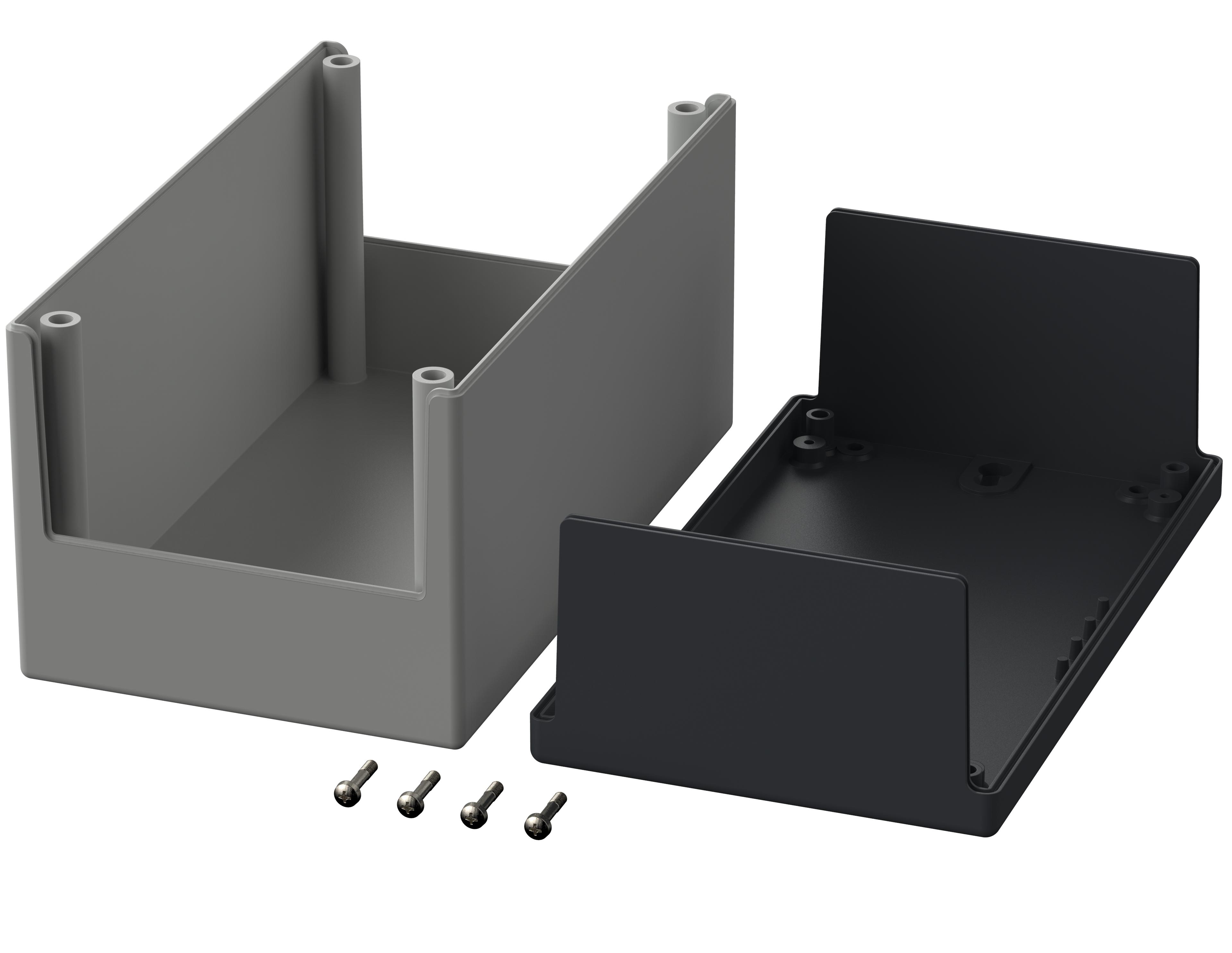 Bopla Element / Universal Series Graphite Grey, Light Grey Polystyrene General Purpose Enclosure, IP40, Light Grey /